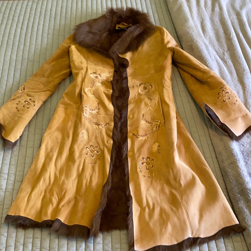 Luxe Arden B Goat Skin Coat